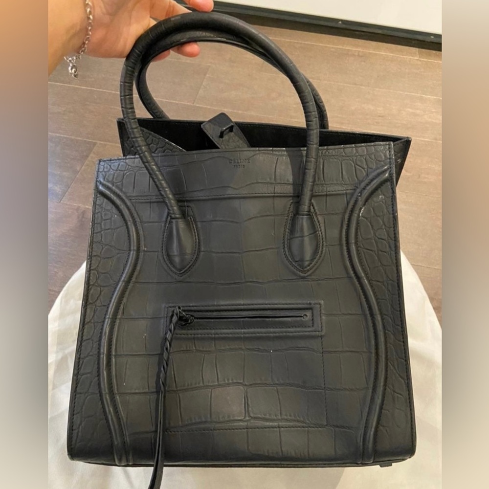 Celine Phantom luggage crocodile tote/medium